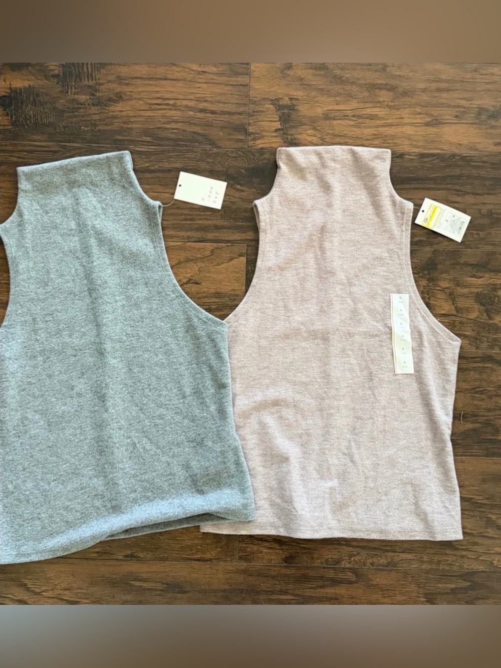 Women's  Tank Top - A New Day  Brushed Microfleece sz S - 2 Pack Gray + Outmeal